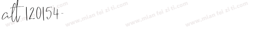 alt 120154字体转换
